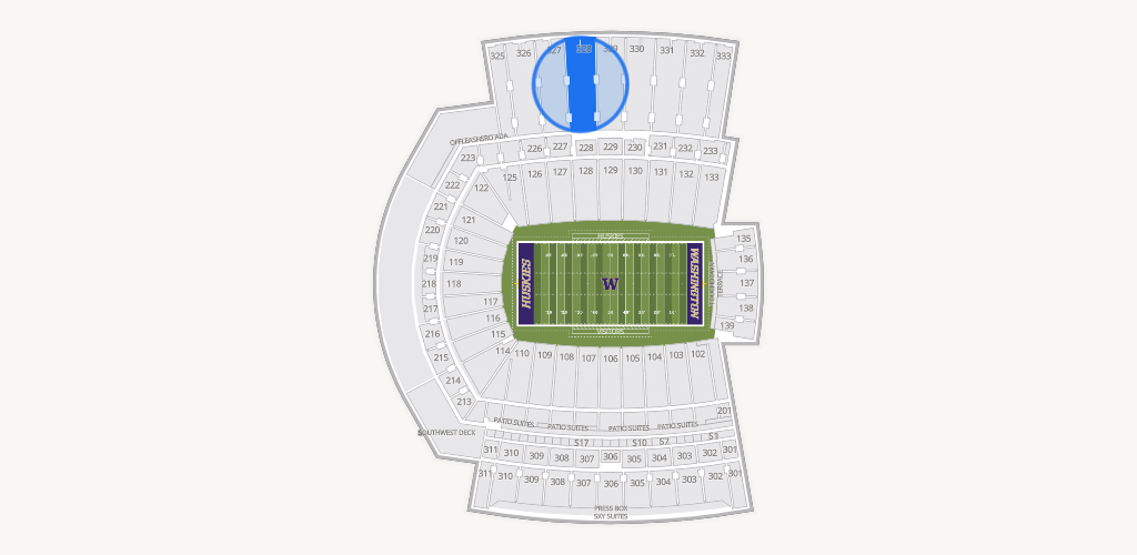 Husky Stadium Seating Chart