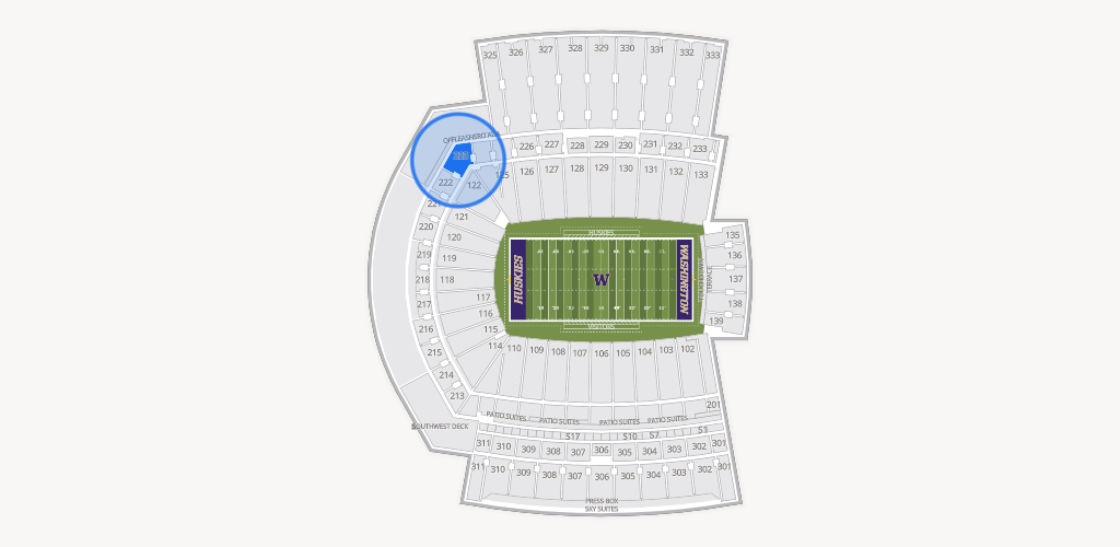 Husky Stadium Seating Chart