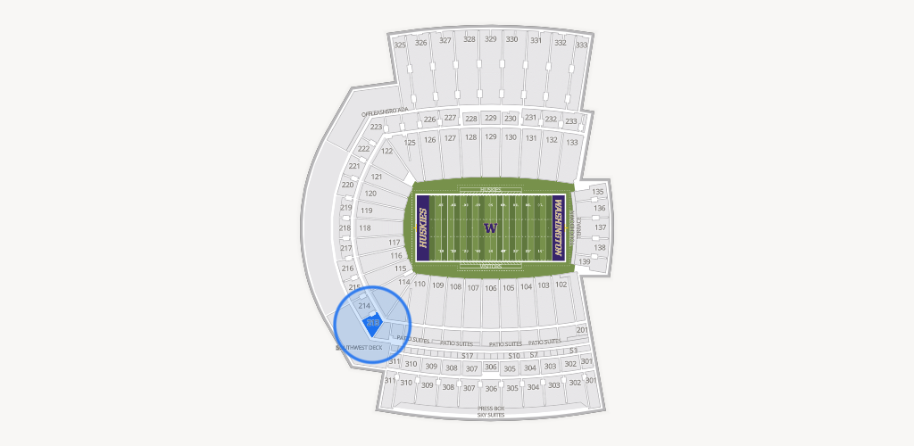 Husky Stadium Seating Chart