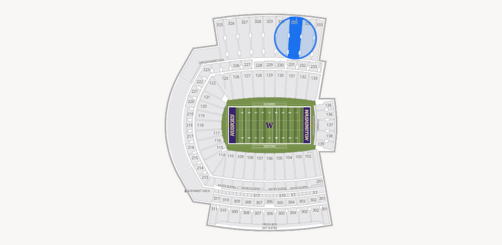 Husky Stadium Seating Chart