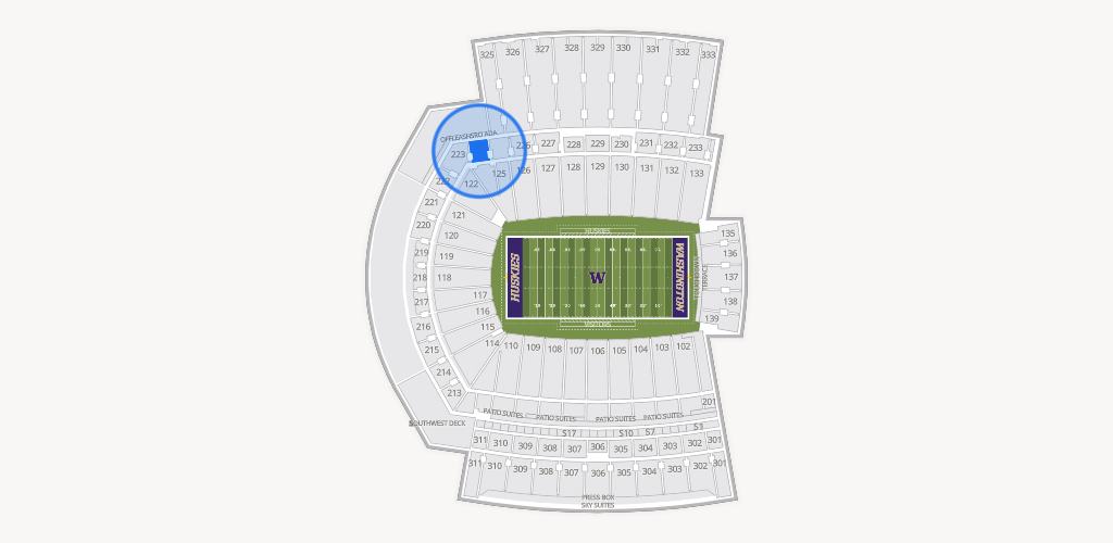 Husky Stadium Seating Chart