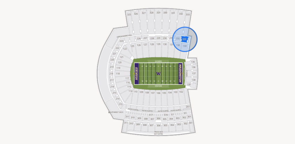 Husky Stadium Seating Chart