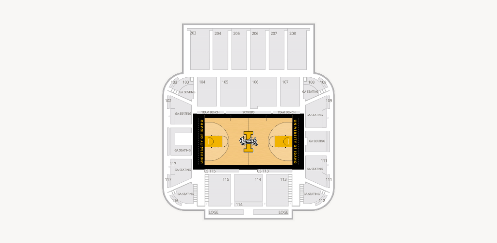 Idaho Central Credit Union Arena Seating Chart