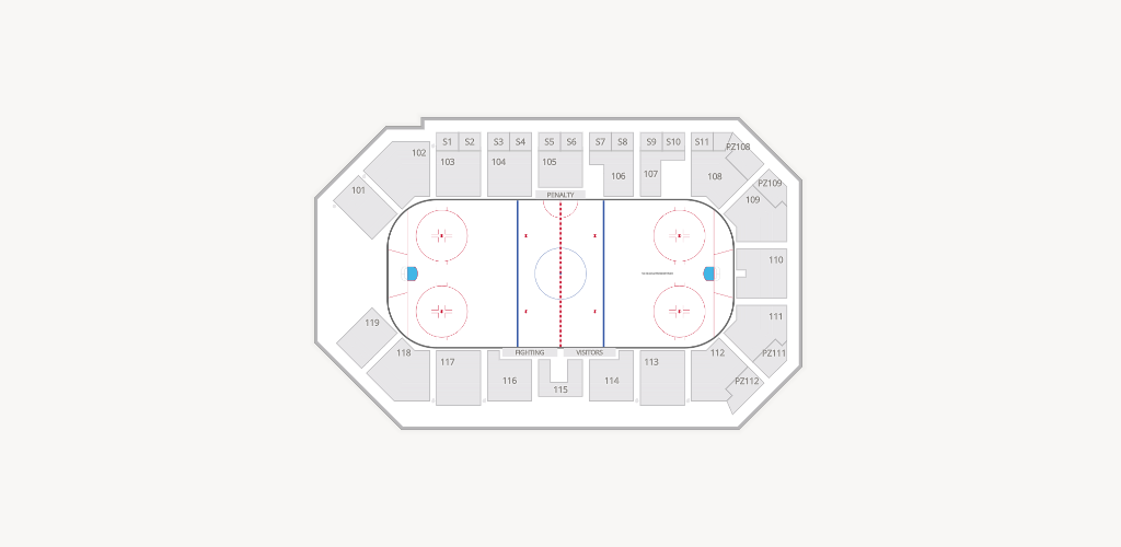 ImOn Arena - Dubuque Seating Chart
