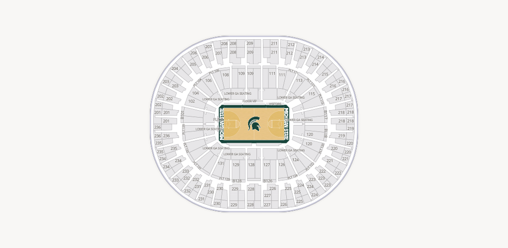 Jack Breslin Student Events Center Seating Chart
