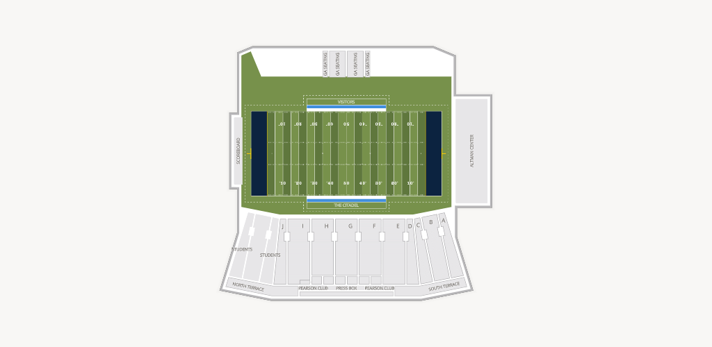 Johnson Hagood Stadium Seating Chart