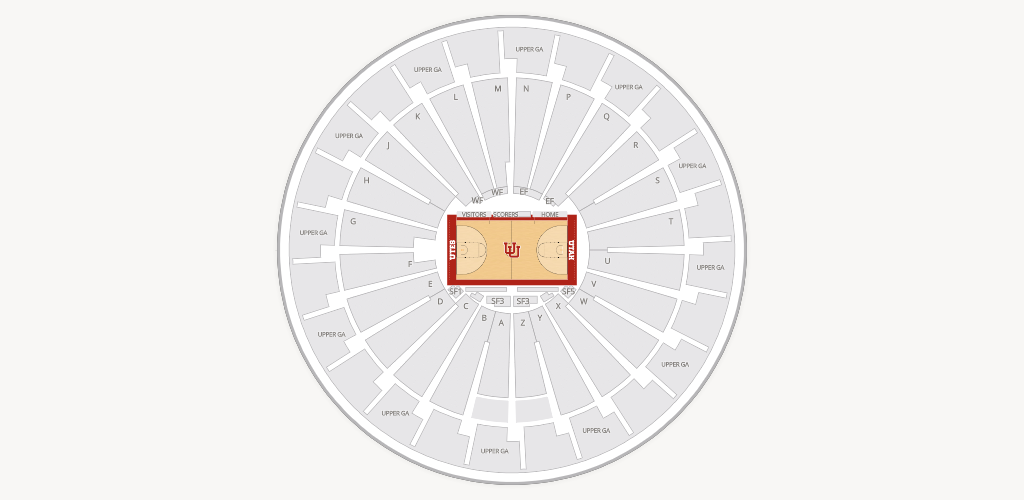 Jon M. Huntsman Center Seating Chart
