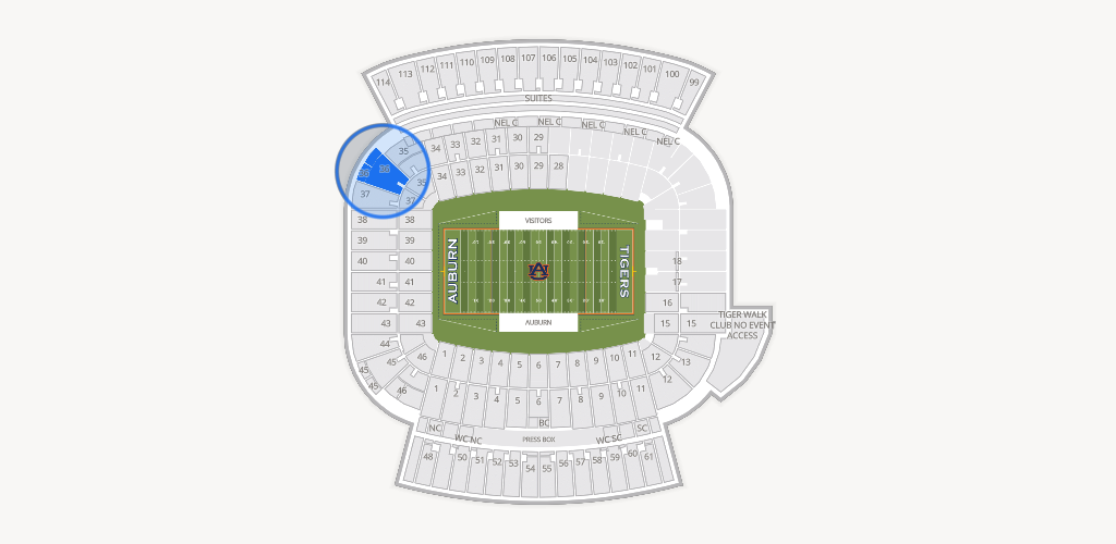 Jordan-Hare Stadium Seating Chart