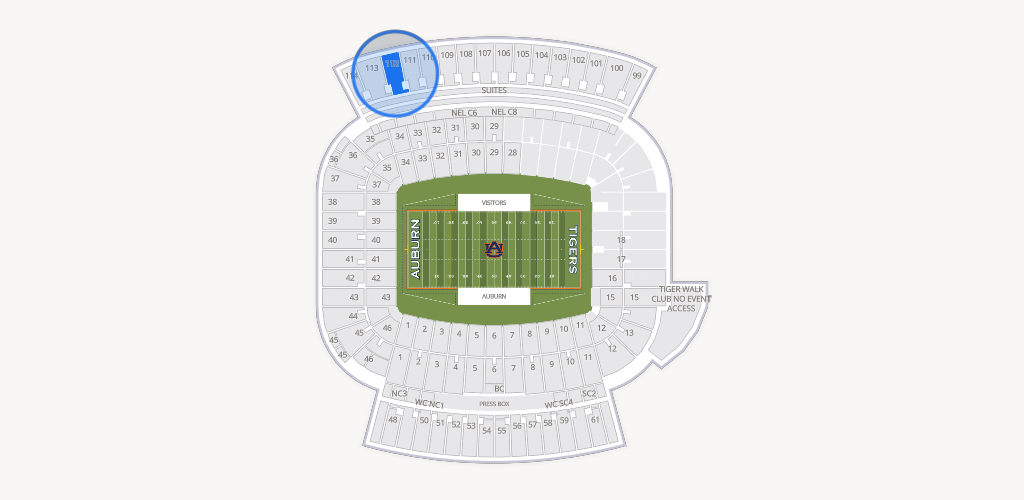 Jordan-Hare Stadium Seating Chart