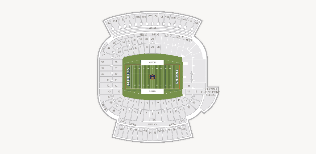 Jordan-Hare Stadium Seating Chart