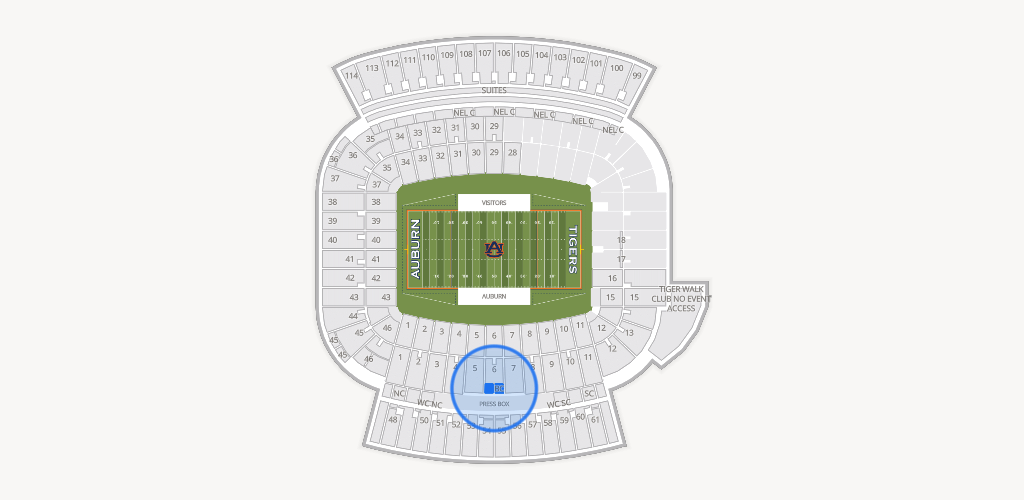 Jordan-Hare Stadium Seating Chart