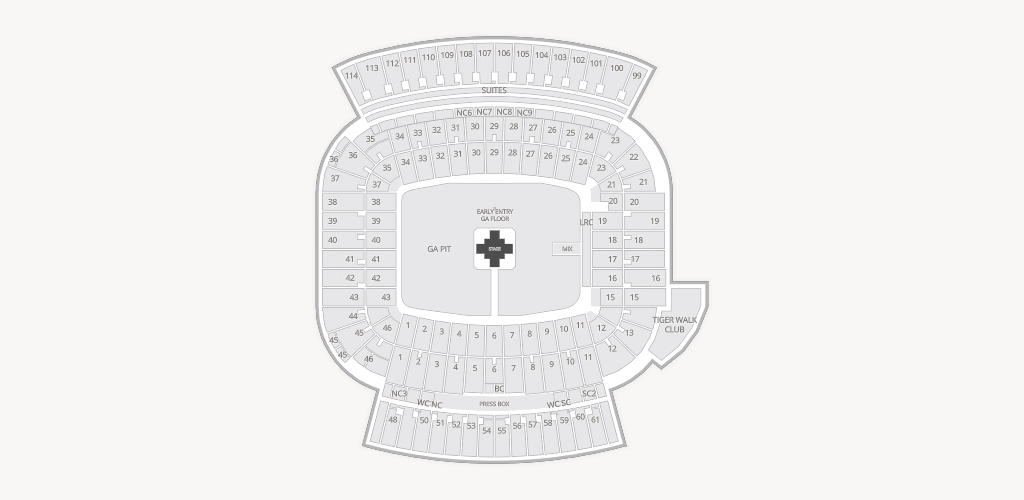 Jordan-Hare Stadium Seating Chart