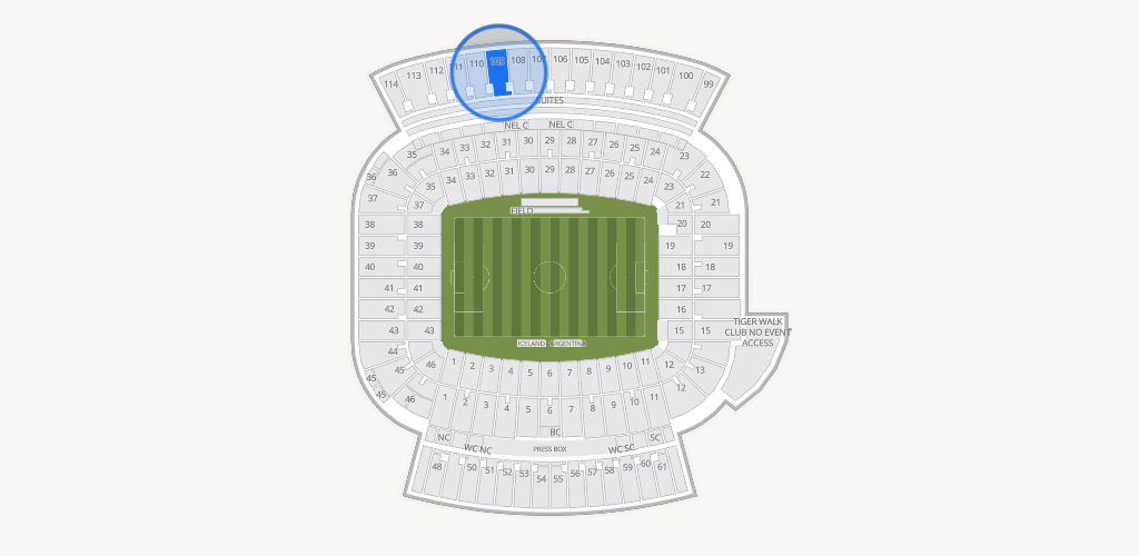 Jordan-Hare Stadium Seating Chart