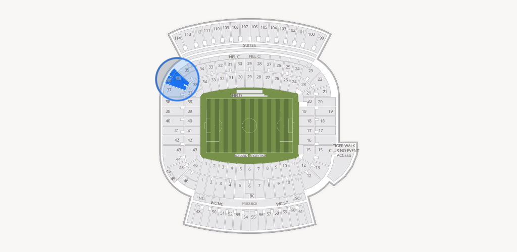 Jordan-Hare Stadium Seating Chart
