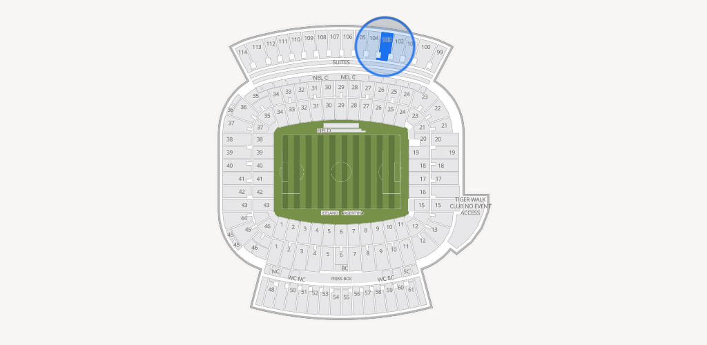 Jordan-Hare Stadium Seating Chart