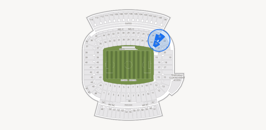 Jordan-Hare Stadium Seating Chart