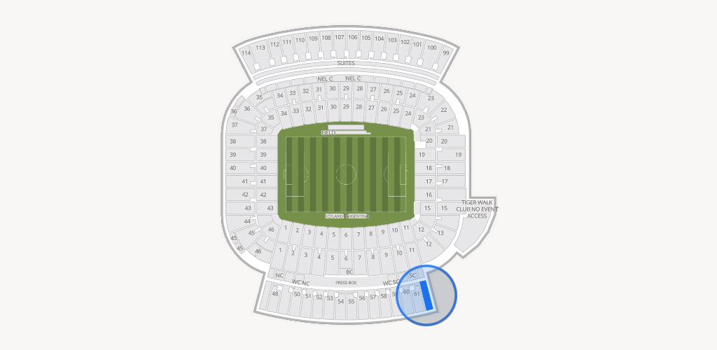 Jordan-Hare Stadium Seating Chart