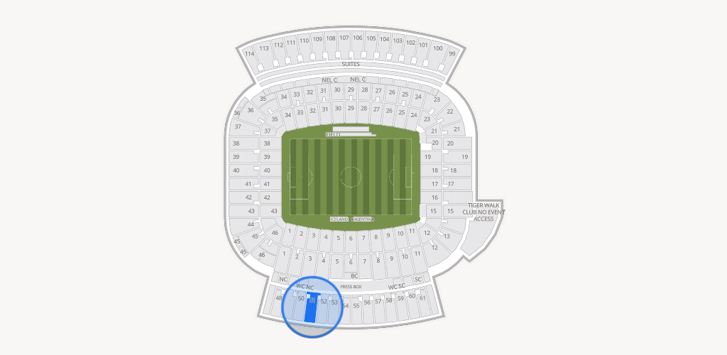 Jordan-Hare Stadium Seating Chart