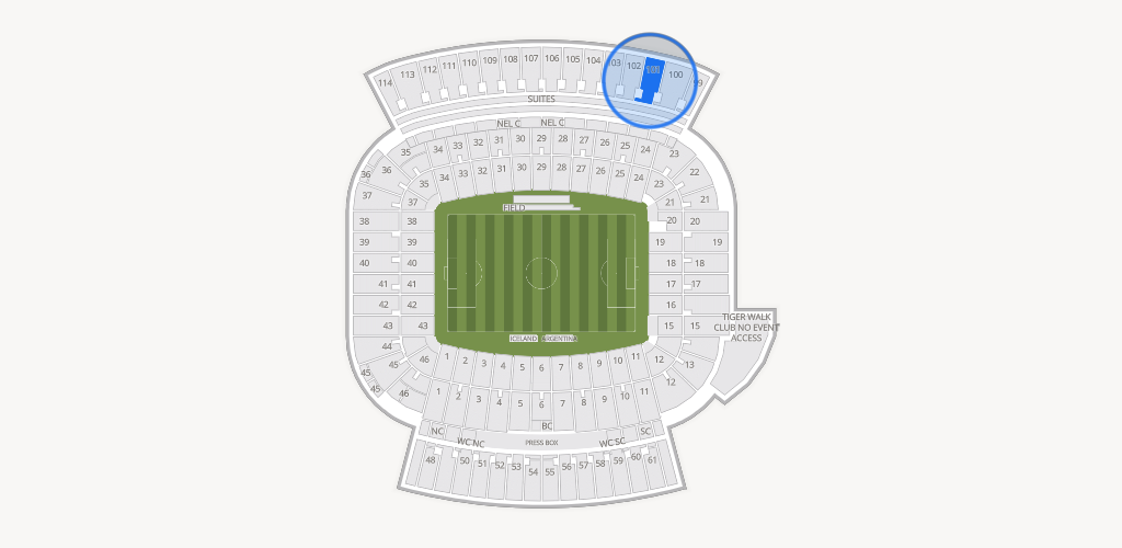 Jordan-Hare Stadium Seating Chart