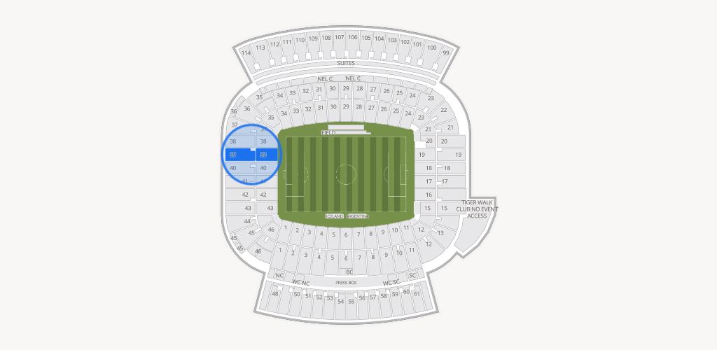 Jordan-Hare Stadium Seating Chart