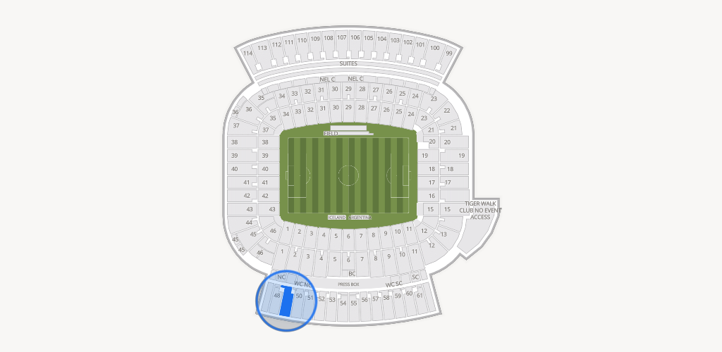 Jordan-Hare Stadium Seating Chart
