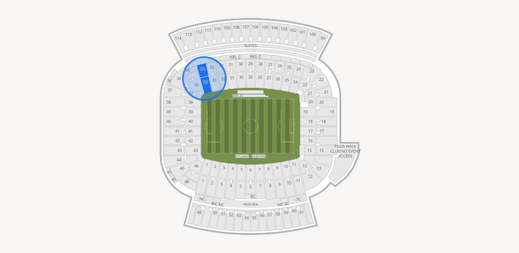Jordan-Hare Stadium Seating Chart