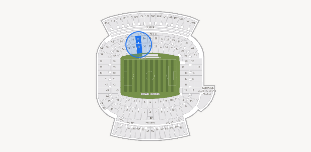 Jordan-Hare Stadium Seating Chart