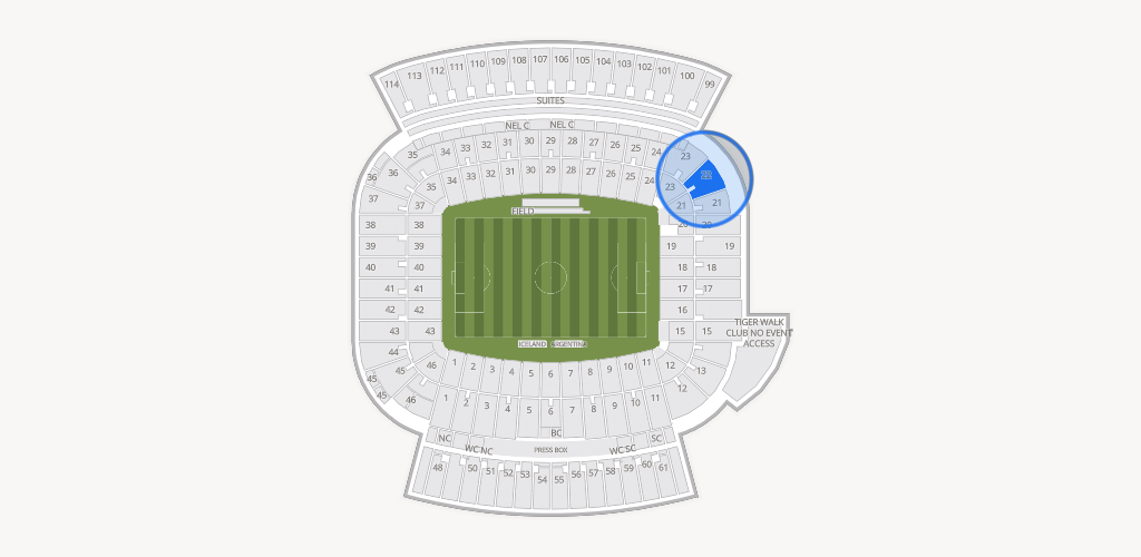 Jordan-Hare Stadium Seating Chart