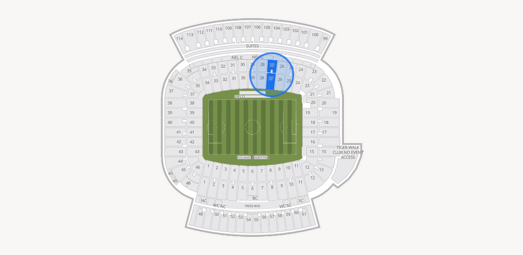 Jordan-Hare Stadium Seating Chart