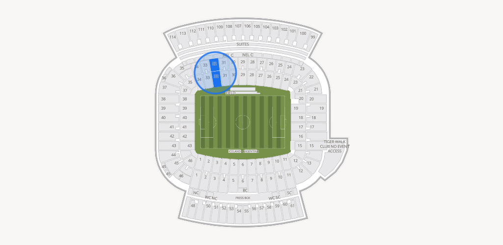 Jordan-Hare Stadium Seating Chart