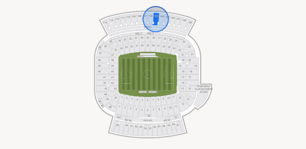 Jordan-Hare Stadium Seating Chart