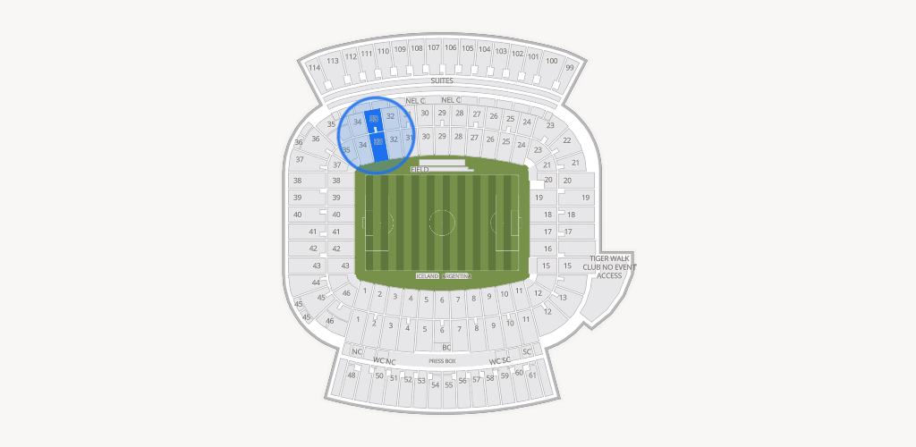Jordan-Hare Stadium Seating Chart