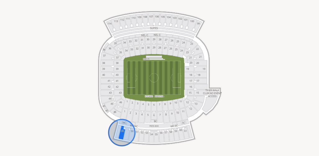 Jordan-Hare Stadium Seating Chart