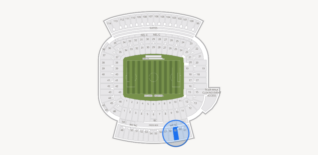 Jordan-Hare Stadium Seating Chart
