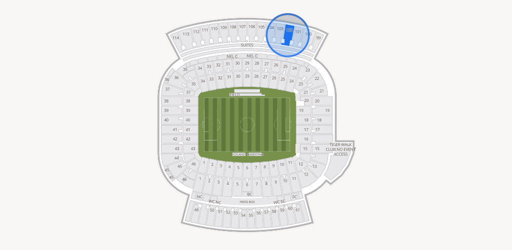Jordan-Hare Stadium Seating Chart