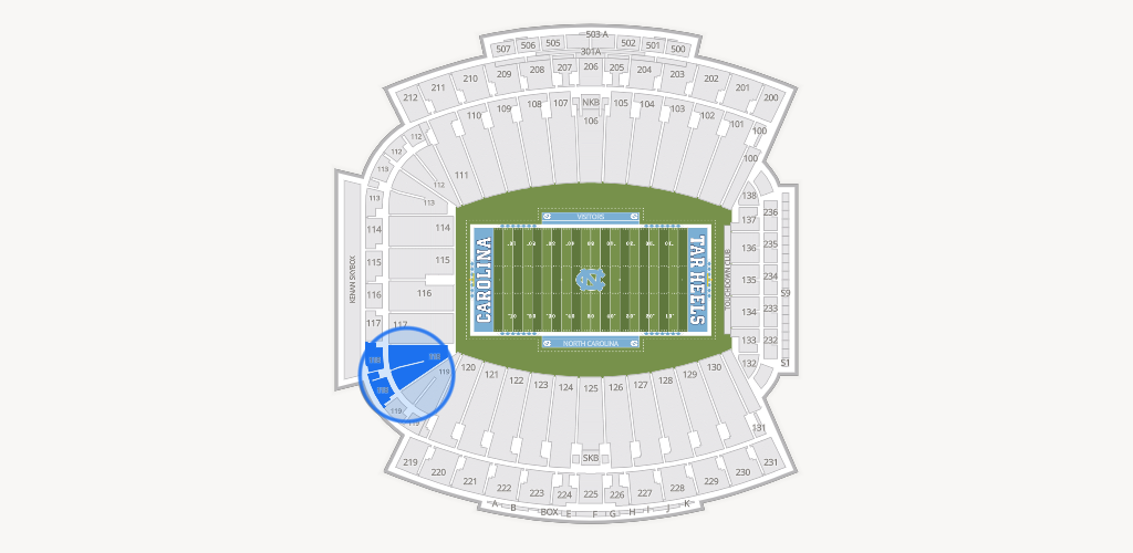 Kenan Memorial Stadium Seating Chart