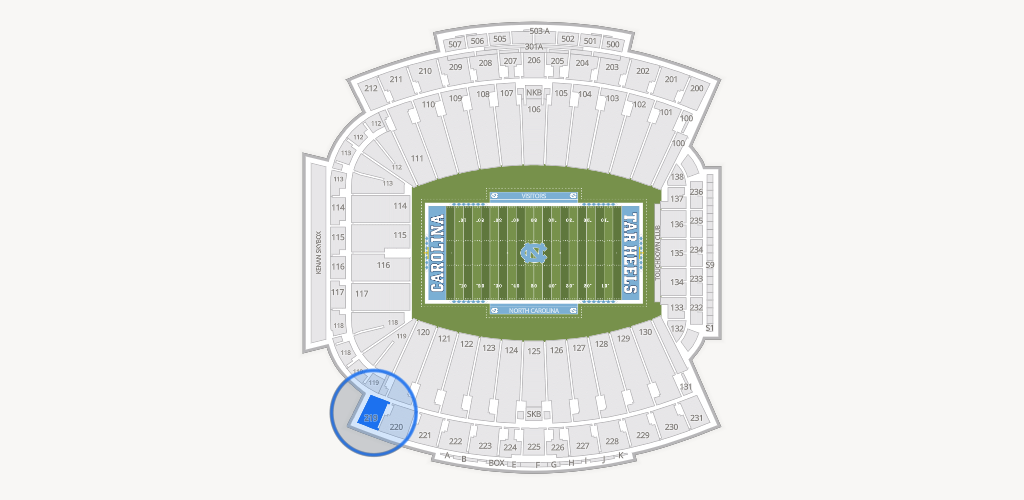 Kenan Memorial Stadium Seating Chart