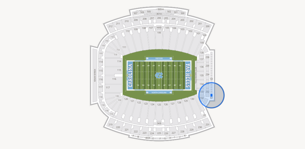 Kenan Memorial Stadium Seating Chart