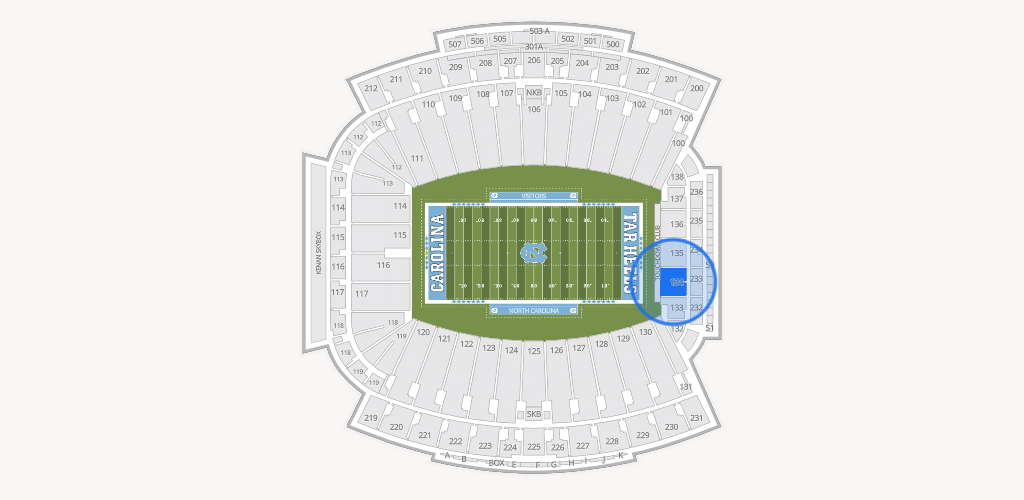 Kenan Memorial Stadium Seating Chart