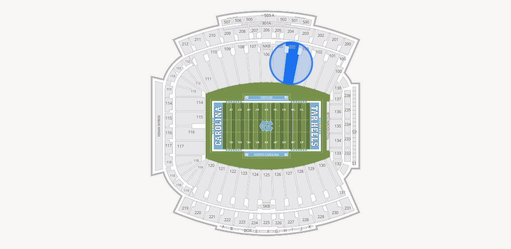 Kenan Memorial Stadium Seating Chart