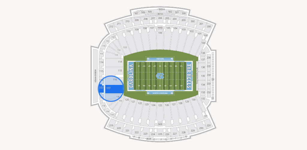 Kenan Memorial Stadium Seating Chart
