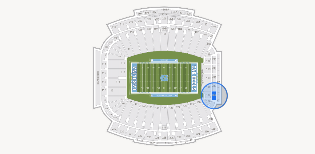 Kenan Memorial Stadium Seating Chart