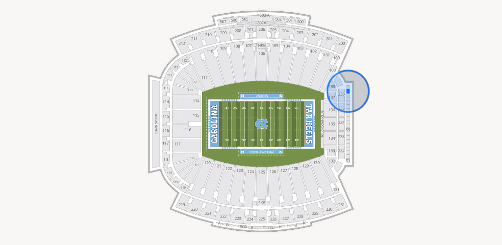 Kenan Memorial Stadium Seating Chart