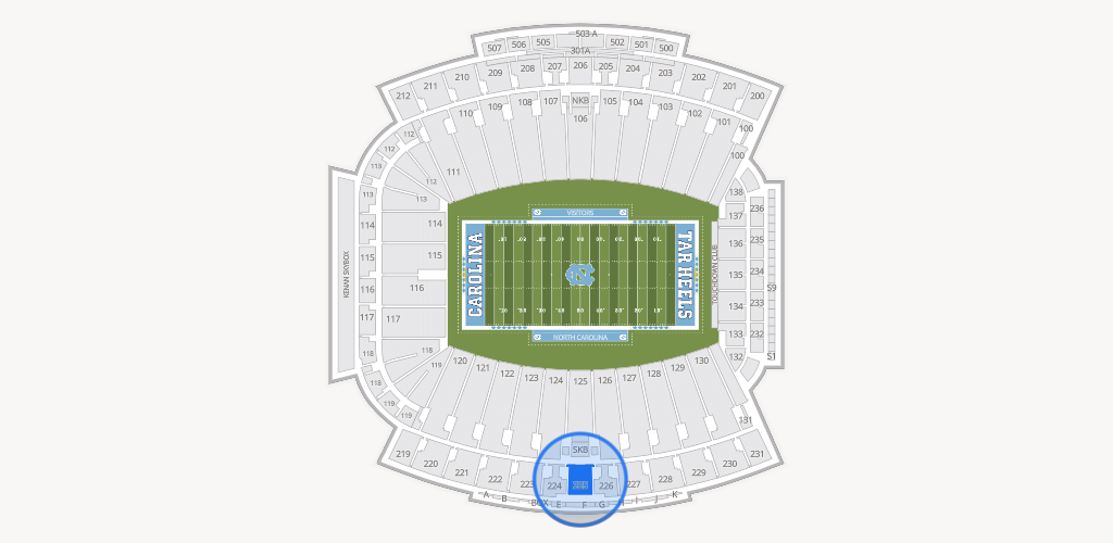 Kenan Memorial Stadium Seating Chart