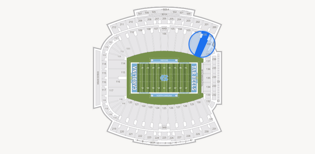 Kenan Memorial Stadium Seating Chart