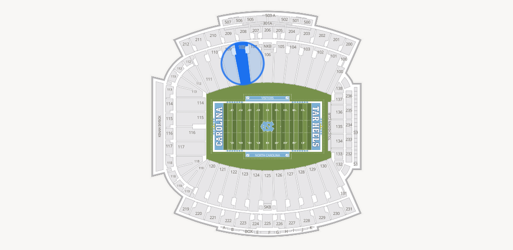 Kenan Memorial Stadium Seating Chart