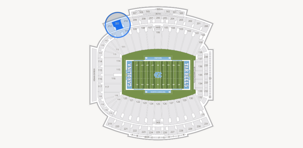 Kenan Memorial Stadium Seating Chart