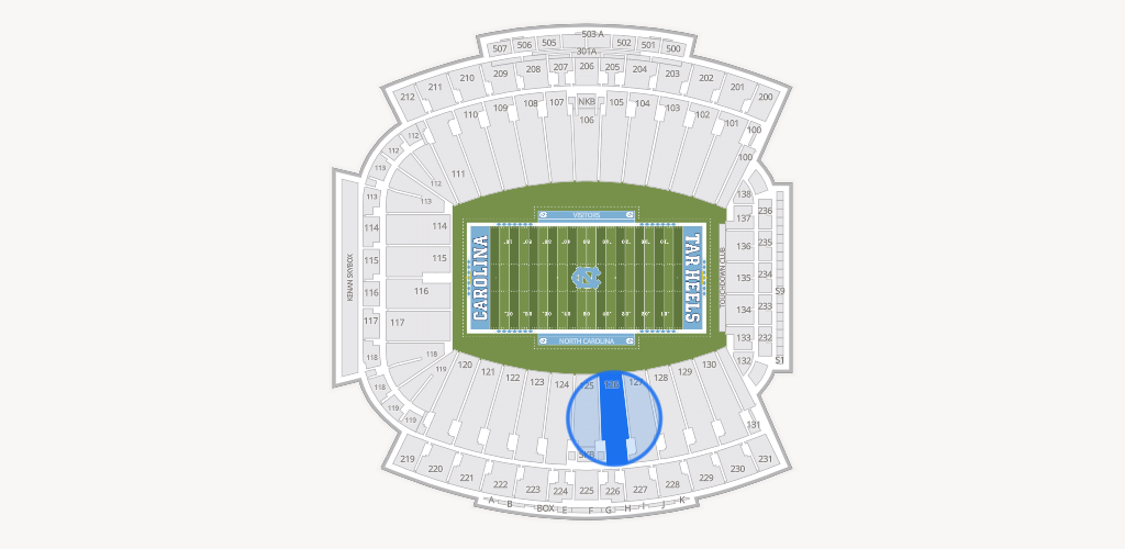 Kenan Memorial Stadium Seating Chart