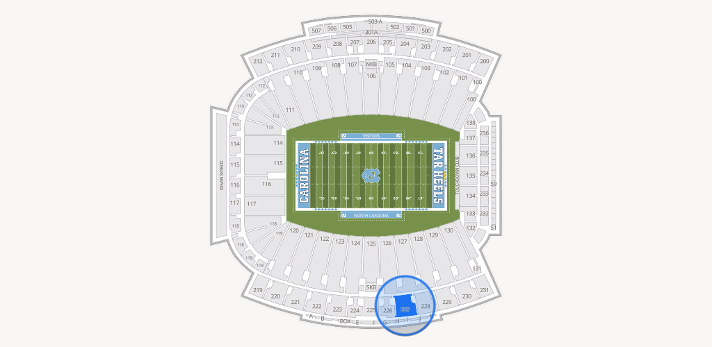 Kenan Memorial Stadium Seating Chart