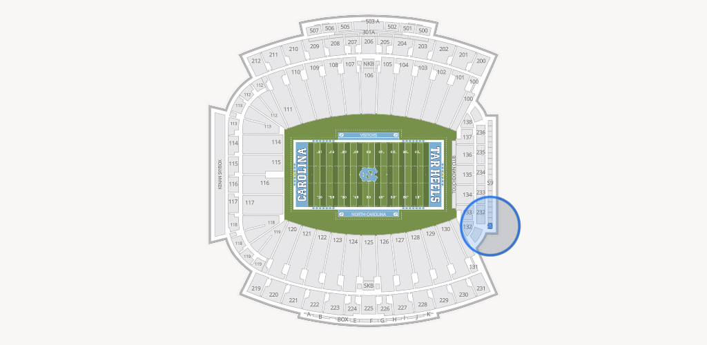 Kenan Memorial Stadium Seating Chart